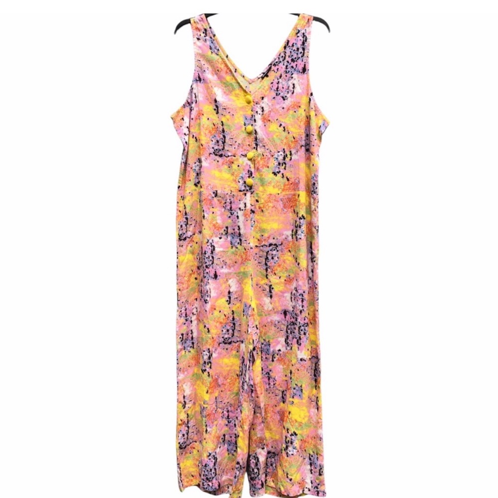 Noisy May Floral Tank Top Wide Leg Jumpsuit XL